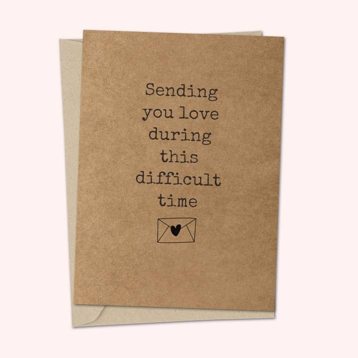 Greetings Card - Sending you love for wholesale by Duckduckle Design