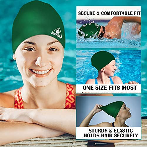 Water Gear - Wholesale Swim Cap - Unisex - Water Gear Silicone Adult Swim Cap13