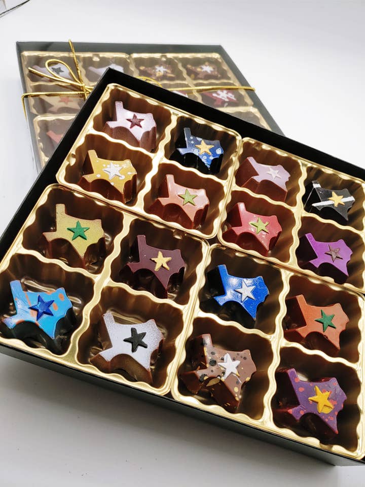 Texas Truffles 16 pack for wholesale by Chocolate Hangover