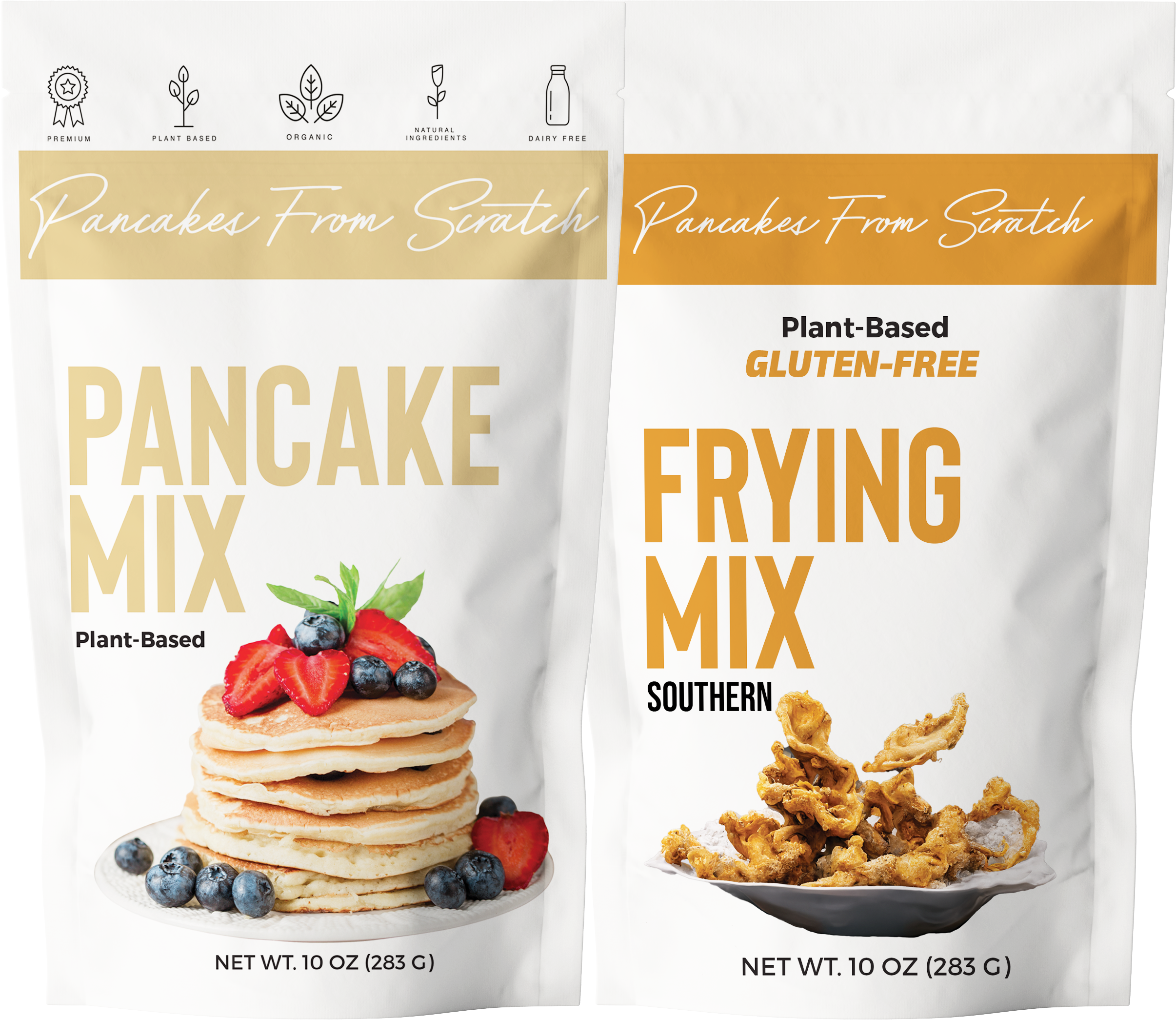 Pancakes From Scratch - Vente Préparation pour pancakes - Mélange végétalien au poulet et aux gaufres Crêpes From Scratch0