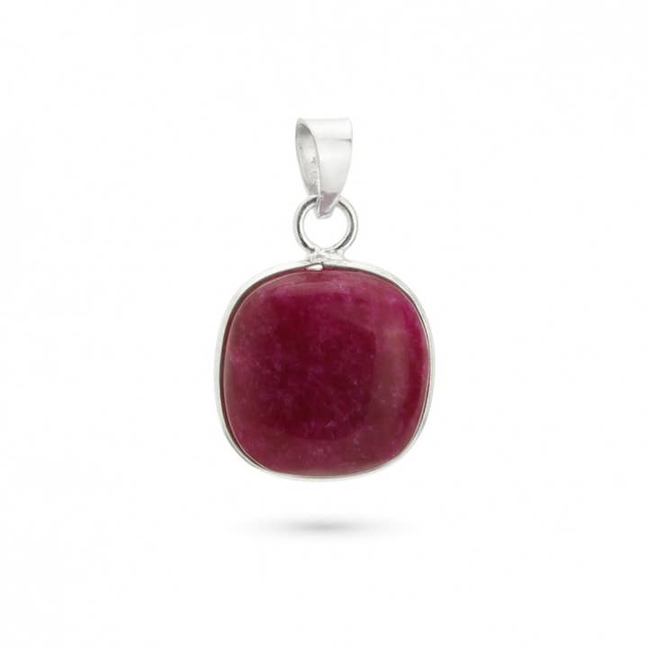 UniArt - Wholesale Individual Charm/Pendant - Silver Pendant with Stone, Basic Cushion Model8