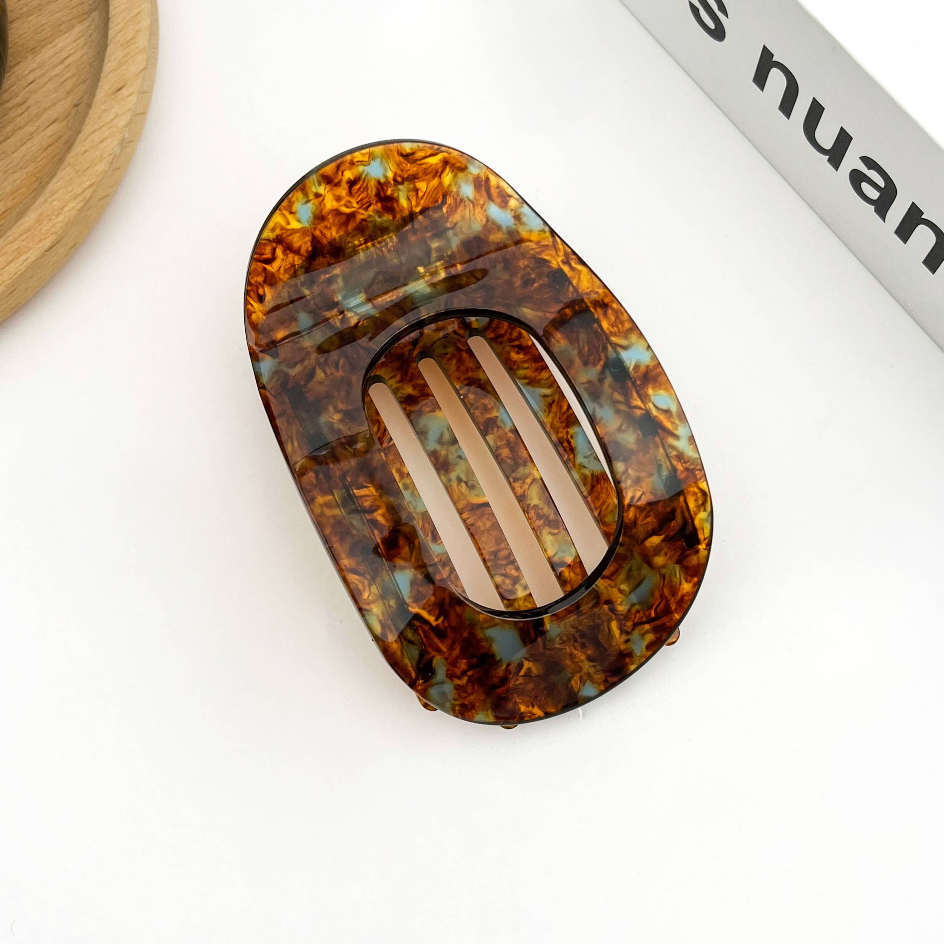 TheDivaSoap - Wholesale Hair Clip - Women's - Acetate Classic Colorful Flat Hair Clips, Stylish Barrettes2