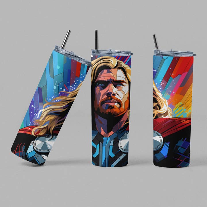 Thor Superhero Movie Comic Inspired Tumbler for wholesale by The Geek Boutique