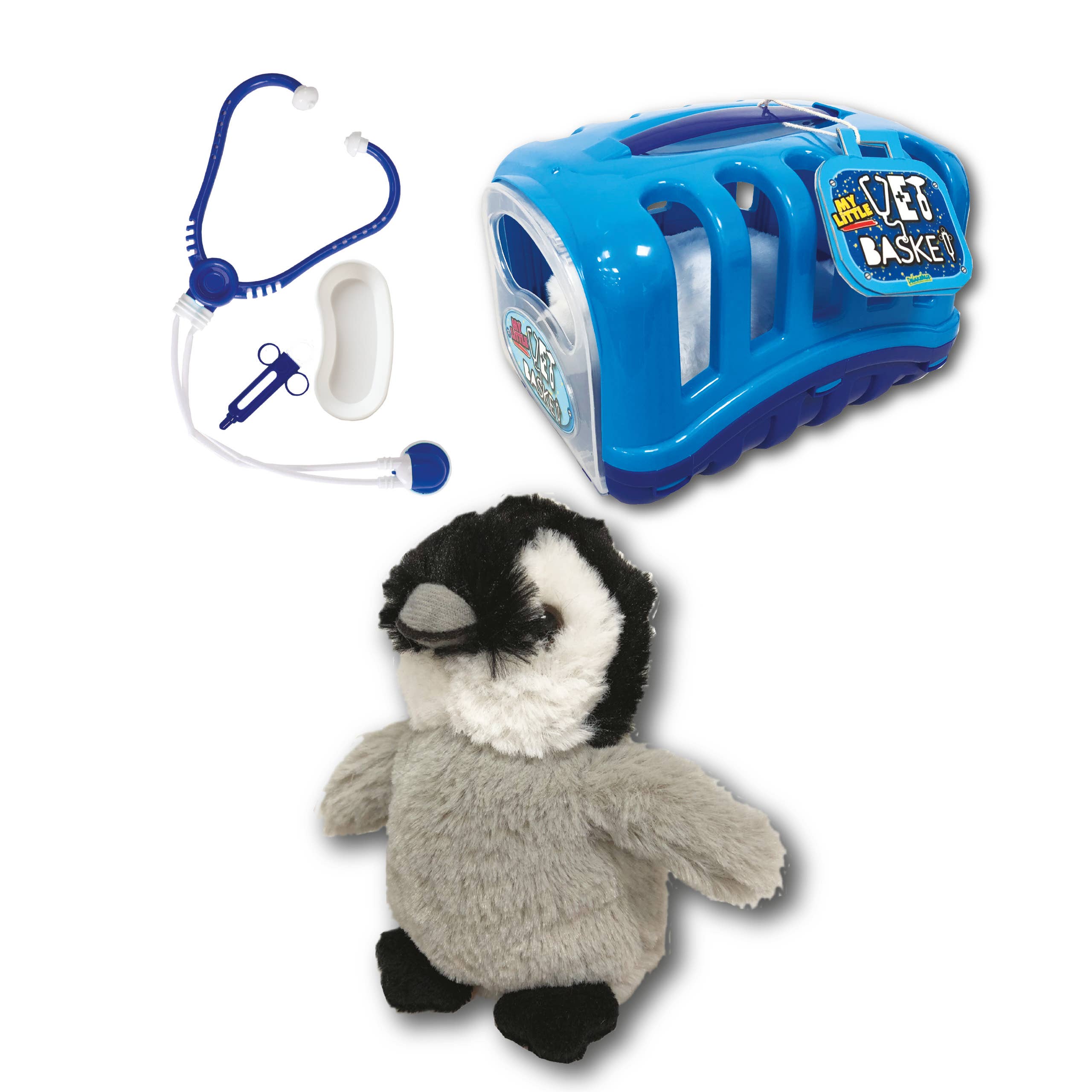 Deluxebase - Wholesale Toy Set - Kids - My Little Vet Basket - Penguin Chick Plush Set0
