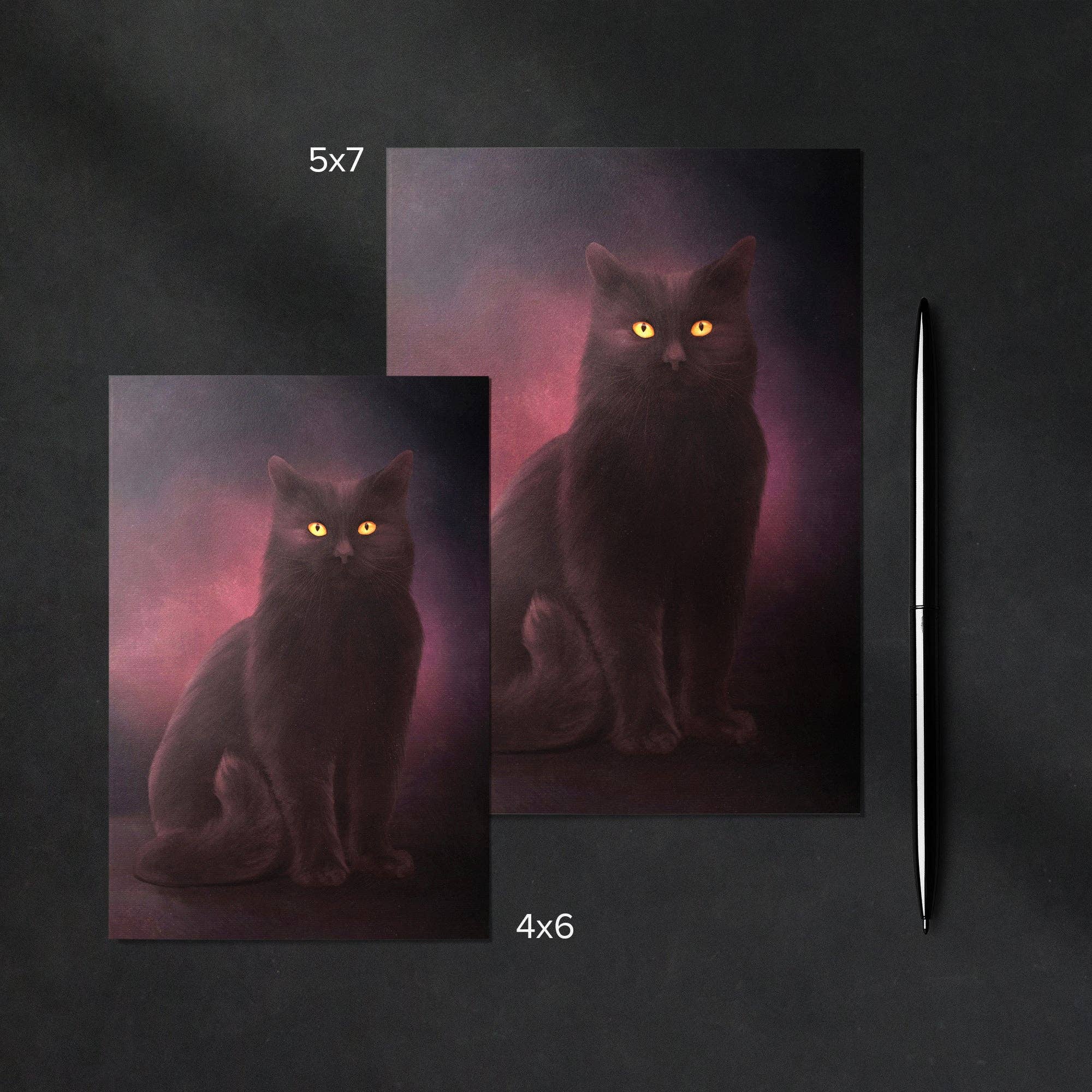 Print is Dead – wholesale Everyday greeting card – Shadow Cat - Greeting Card4