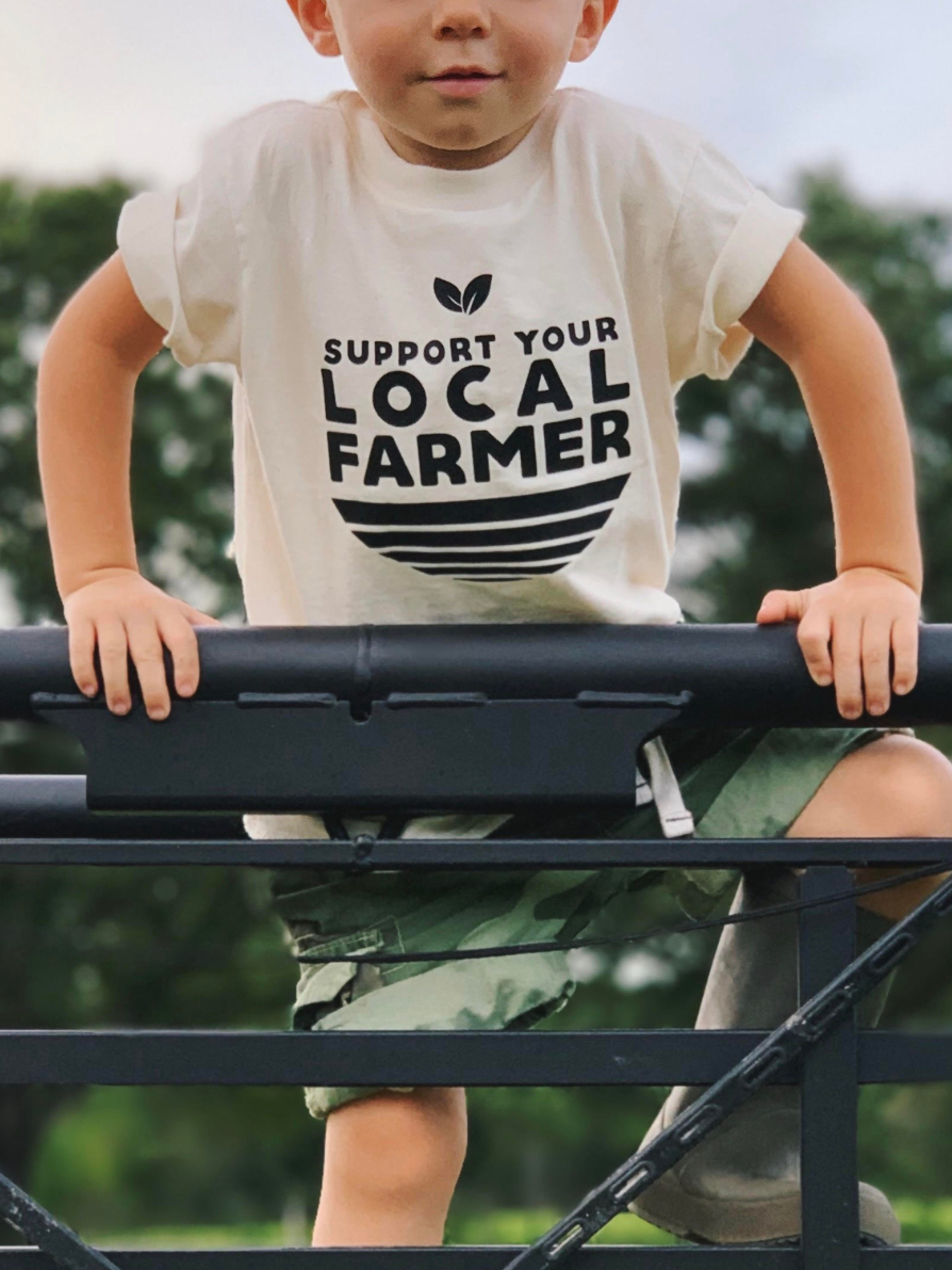 Nature Supply Co - Wholesale Screen Printed T-Shirt - Kids - Support Your Local Farmer Kids T-shirt | Eco-Friendly Tee5