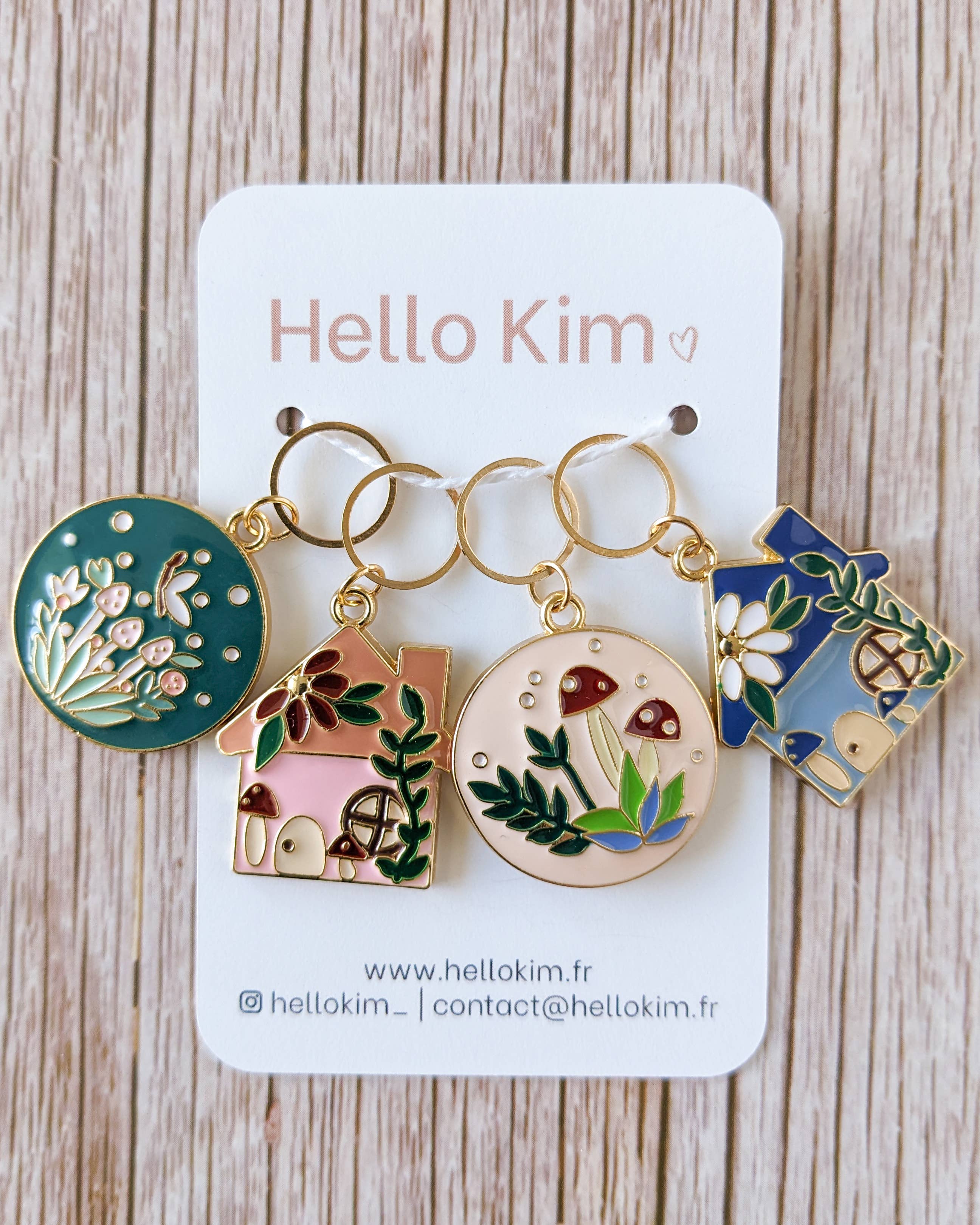 Hello Kim - Kim Chui - Wholesale Knitting/Crochet Supplies - In the undergrowth - Marker rings1