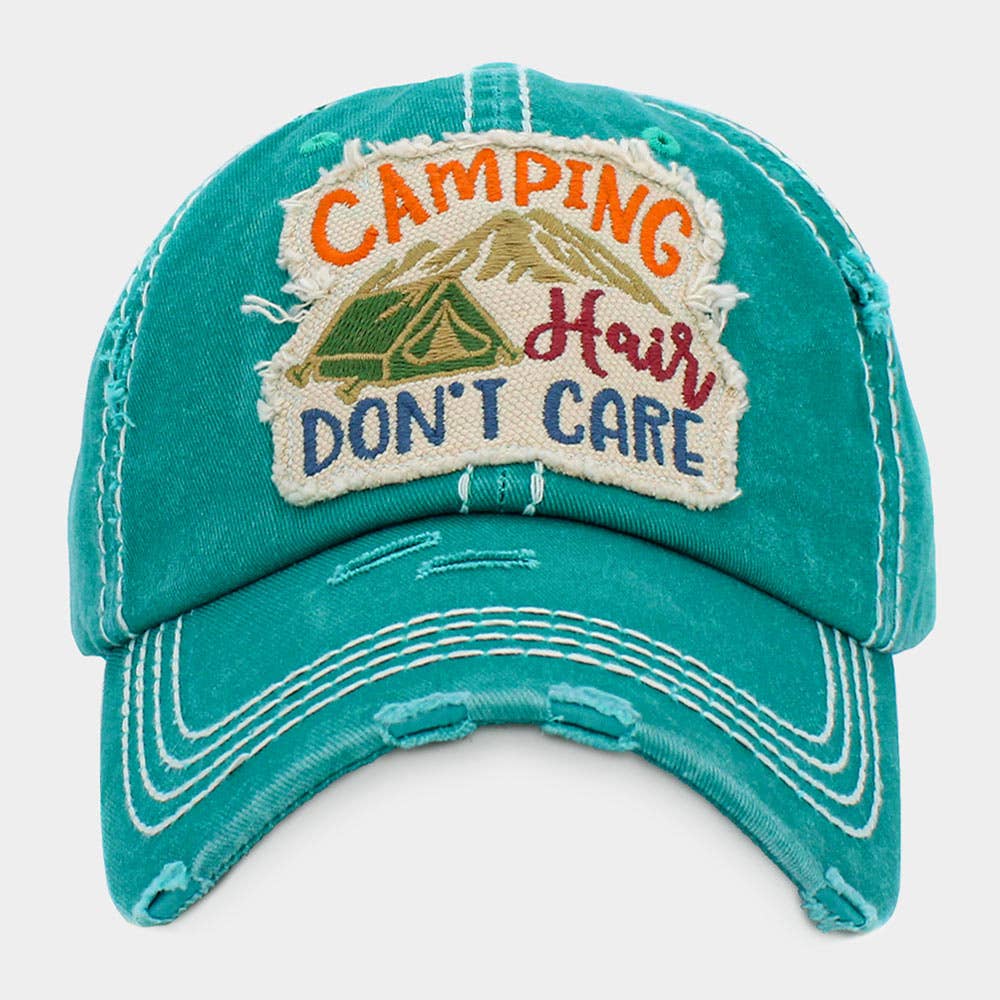 Sensibling Corp. - Vente Casquette de baseball – femme - CASQUETTE VINTAGE CAMPING HAIR DON'T CARE2