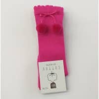 Cotton Socks - Wholesale Socks - Kids & Baby - HIGH SOCK WITH POM POM13