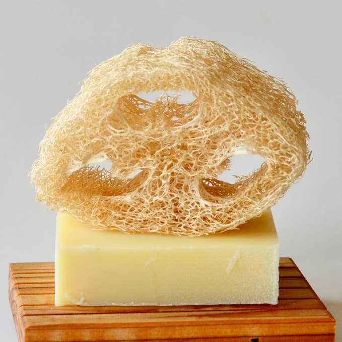 Natural Loofah Sponge Set for Dish or Bath for wholesale by The Good Lane