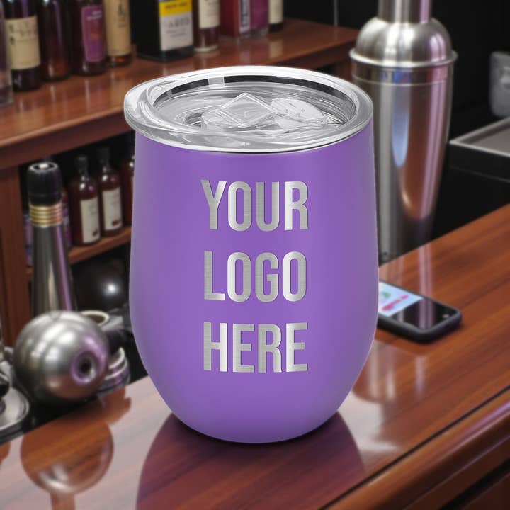 Engrave My Memories - Vendita all'ingrosso Bicchiere/tazza termica - Bicchiere da vino personalizzato con logo inciso su misura 12oz8