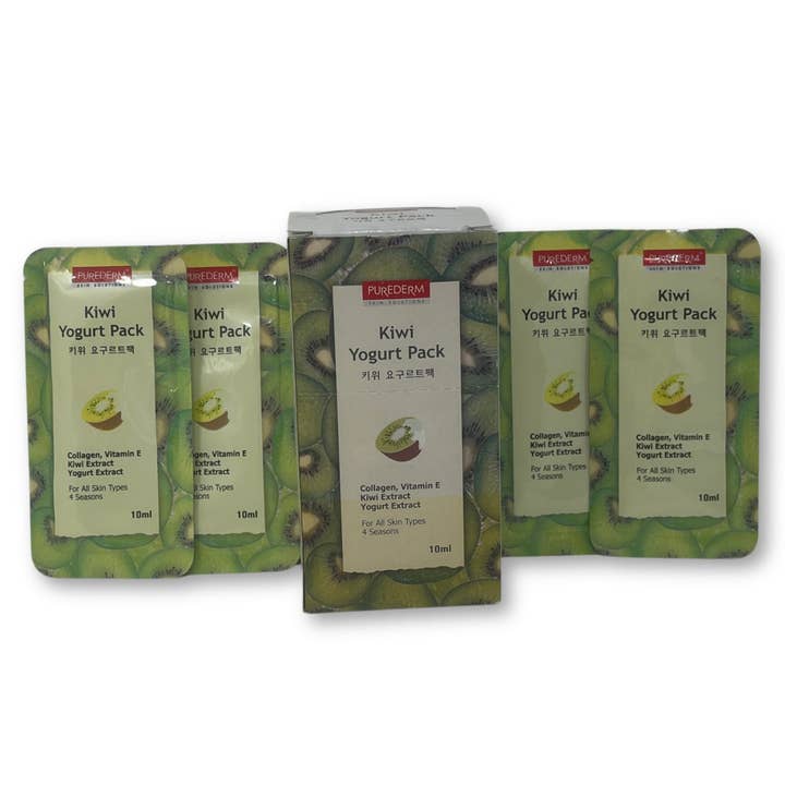 Rucci Professional - Wholesale Skincare Face Mask - NP100/KW Purederm Kiwi Yogurt Pack Facemask (15 pcs)