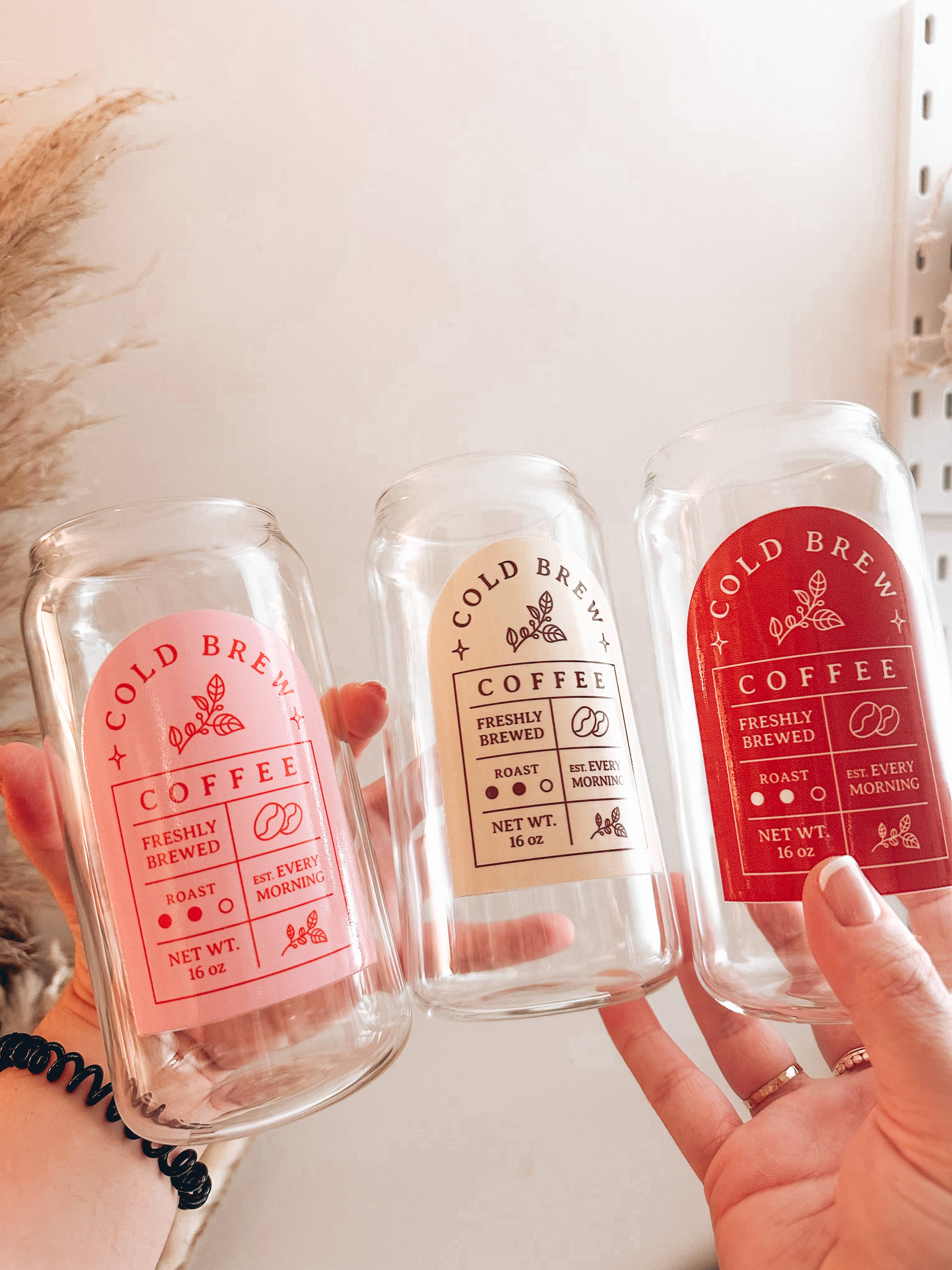 Powered By Daisies - Venta al por mayor Vaso/copa - Vaso de vidrio para café cold brew2