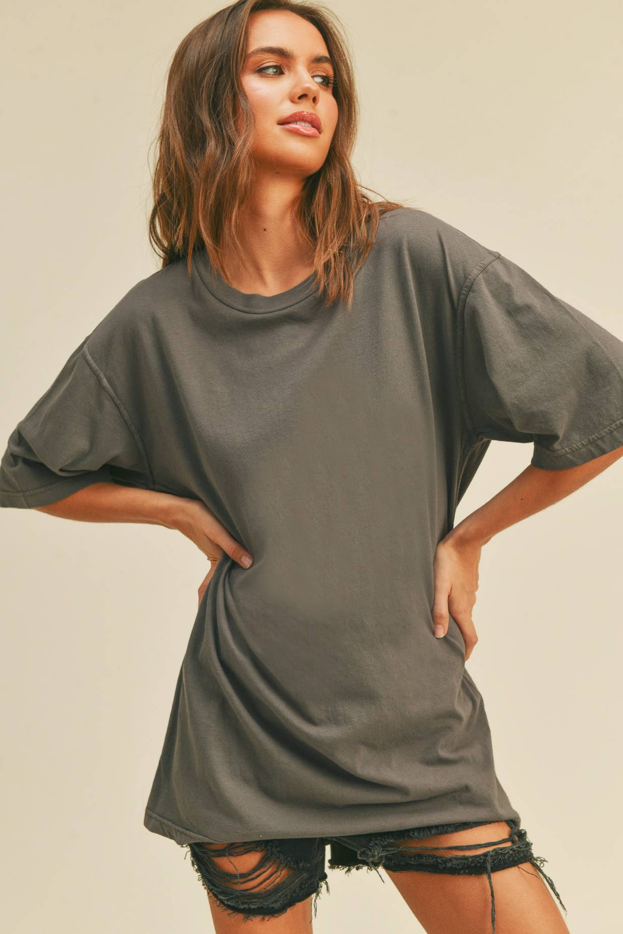 Honestee - Wholesale T-Shirt - Women's - Blank Oversized T-Shirt8