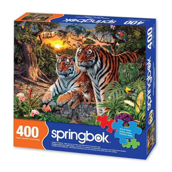 Springbok Puzzle - Wholesale Puzzle - Adult - Hidden Tigers 400 Piece Jigsaw Puzzle1