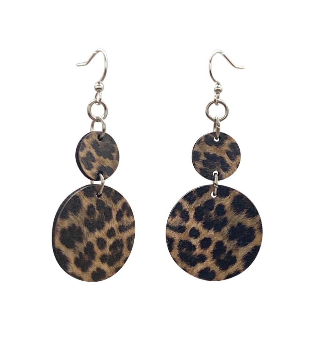 Leopard Print Earrings | Statement Art Deco Earrings | Unique Jewellery –  Lottie Of London Jewellery