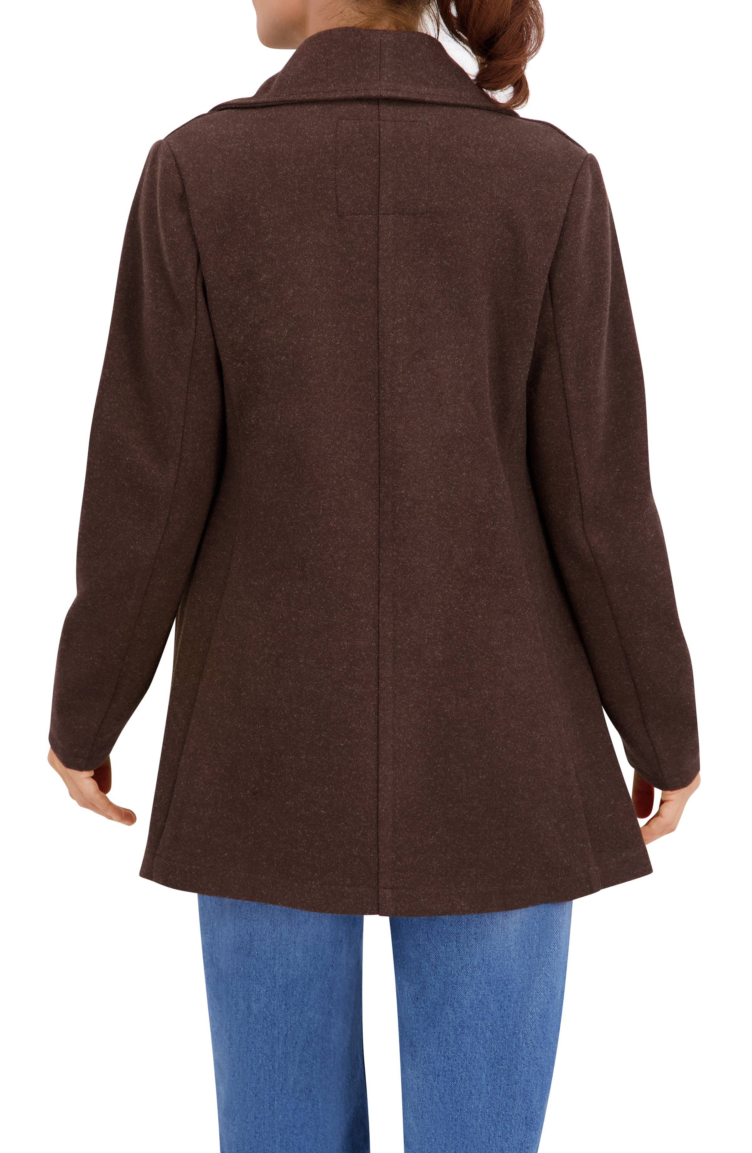 Dark Brown Vegan Cashmere Drape Jacket for wholesale on Faire3
