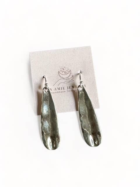 Floraison sølv minimalistiske øreringe for engroshandel hos Mon Amie Jewelry