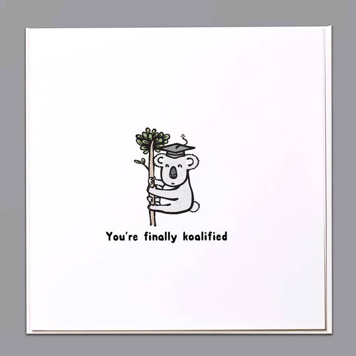 Vous êtes enfin koalifié Carte de vœux pour la vente par The Crafty Giraffe