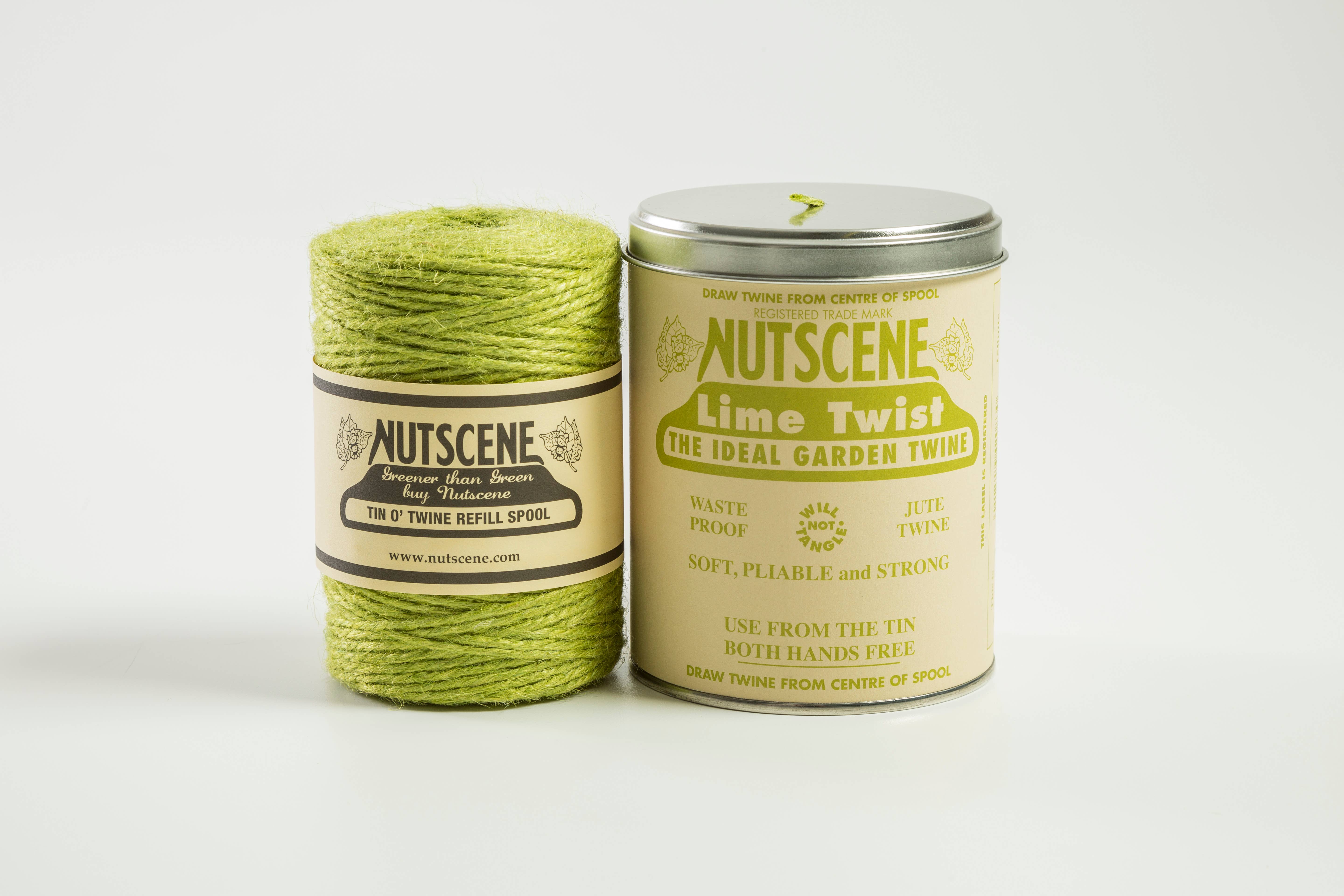 Nutscene Twines Ltd - Wholesale Touw - Iconische tin met Nutscene juten touw (150 m)4