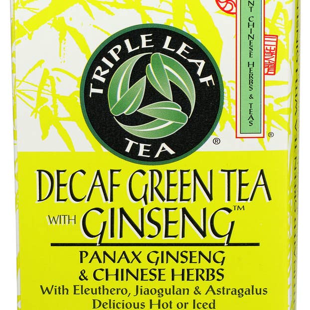 Triple Leaf Tea – wholesale Health/detox tea – Decaf Green Tea with Ginseng & Chinese Herbs