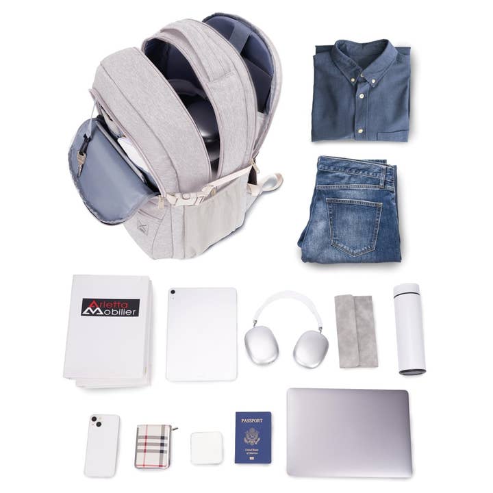 wandf – Großhandel Rucksack – Unisex – 18x14x8 Persönlicher Gegenstand Handgepäcktasche mit USB-Ladeanschluss26