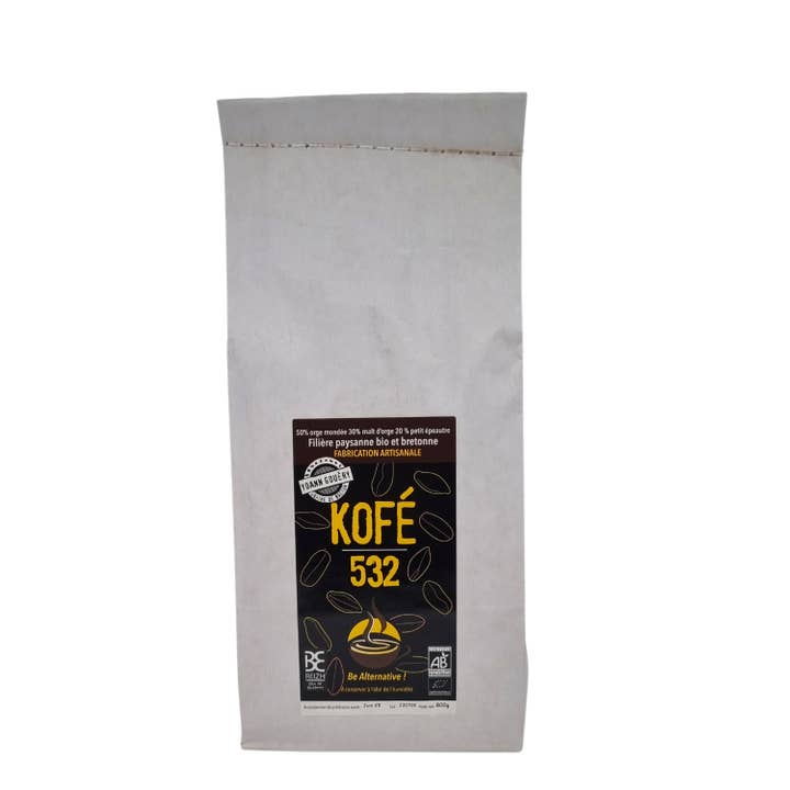 Roasted Cereal Blend "Kofé 532" AB 800 G for wholesale by Yoann Gouery-Graine de Breton