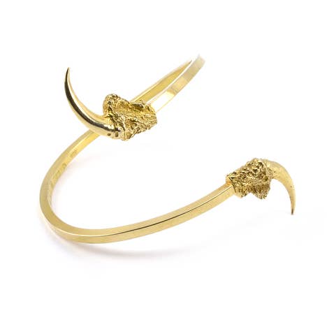 The Hunted II - Single Owl Talon Cuff for wholesale by Eilisain Jewelry