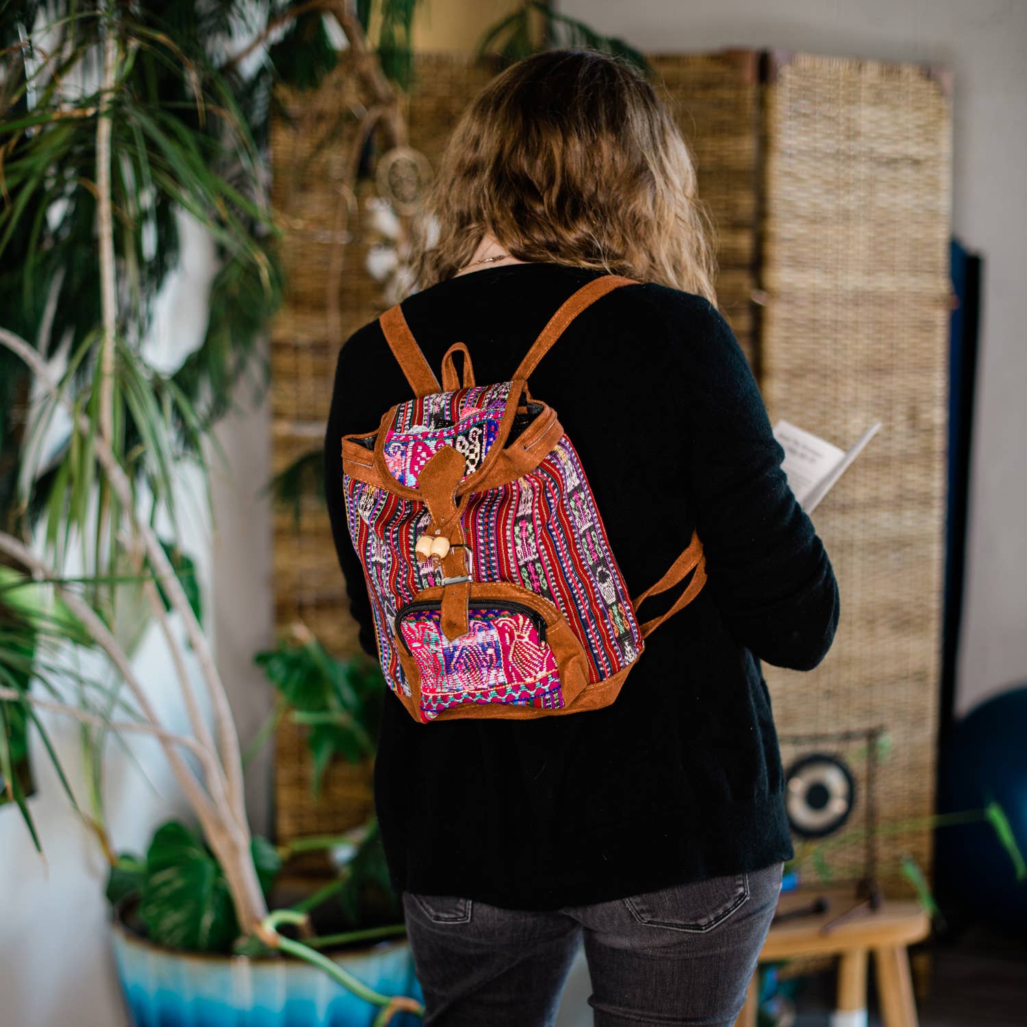 Lucia's Imports - Wholesale Backpack - Women's - Vegan Tipica Backpack Med4