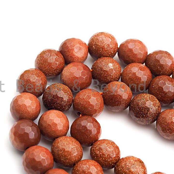 BestBeads&Beyond - Wholesale Beads - Quality Goldstone Smooth/Faceted Beads, sku#U6270
