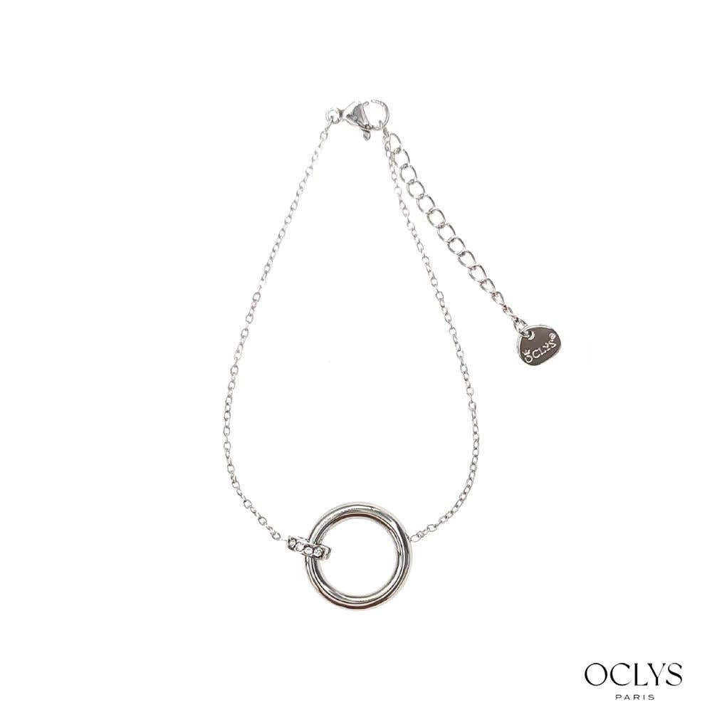 Oclys – Großhandel Glieder- & Kettenarmband – Edelstahlarmband mit Strassring Selena5