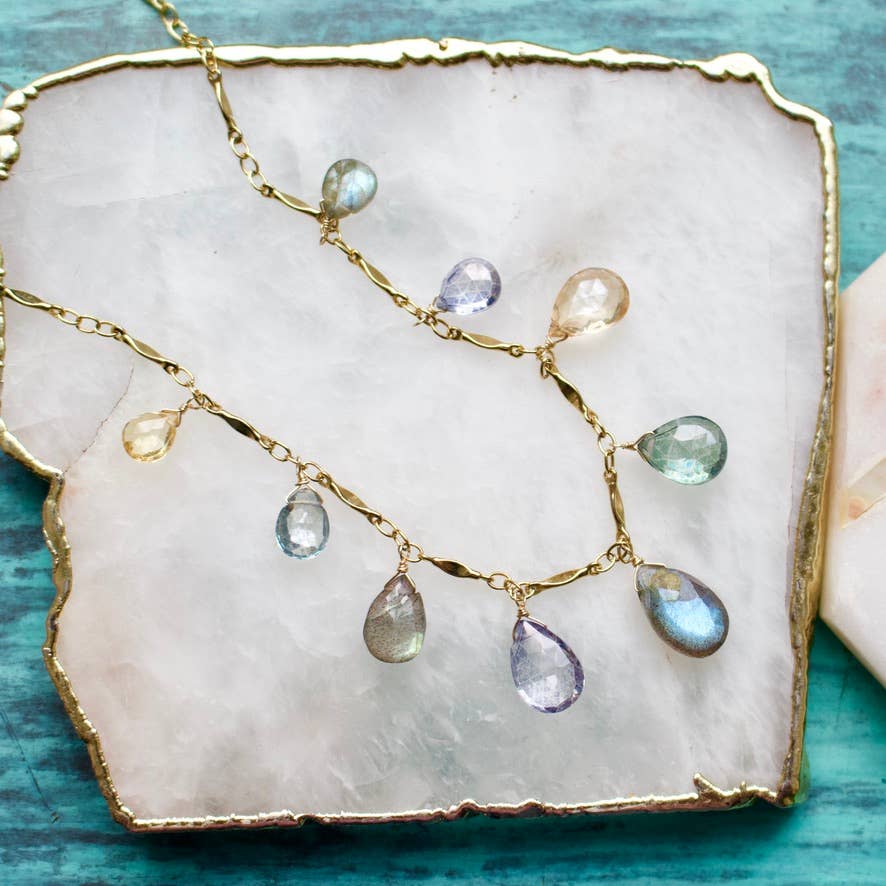 a.v. max - Wholesale Pendant/Charm Necklace - Large Teardrop Neck|5 color options15