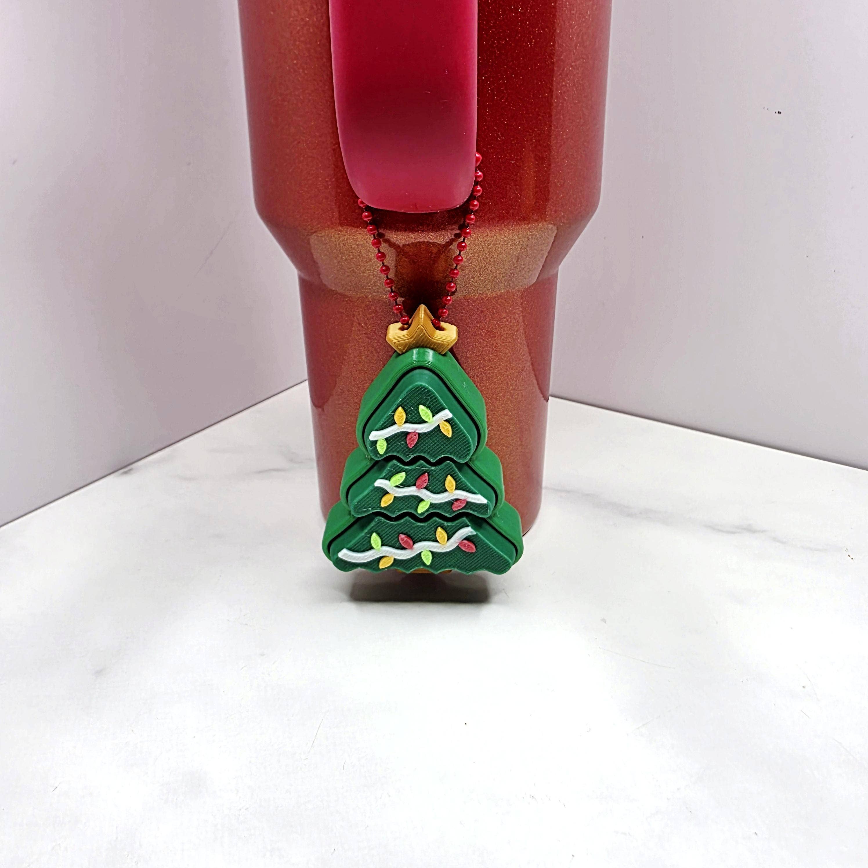 Agape Designs 3D - Wholesale Keychain - Unisex - 3D Printed Christmas Tree Fidget Keychains 2 Designs1