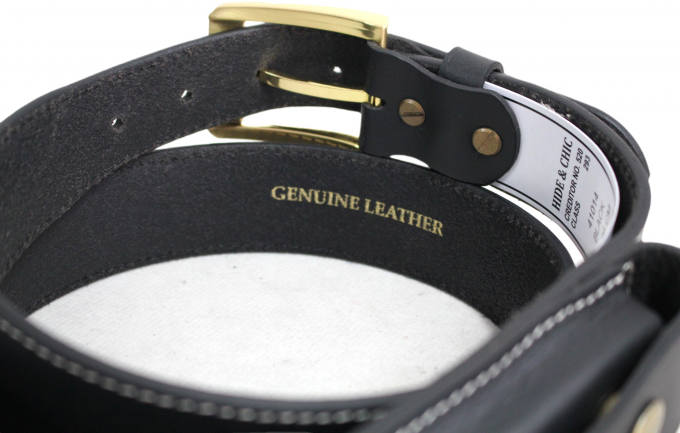 hide & chic – wholesale Bälte - Unisex – Hide & Chic Stockman’s Läderknivbälte med knivfodral. Svart eller Brun. Stil: 410146