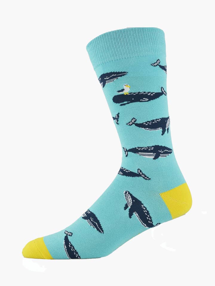CALCETÍN DE BAMBÚ MOBY DICK WHALE PARA HOMBRE para venta al por mayor de Bamboozld