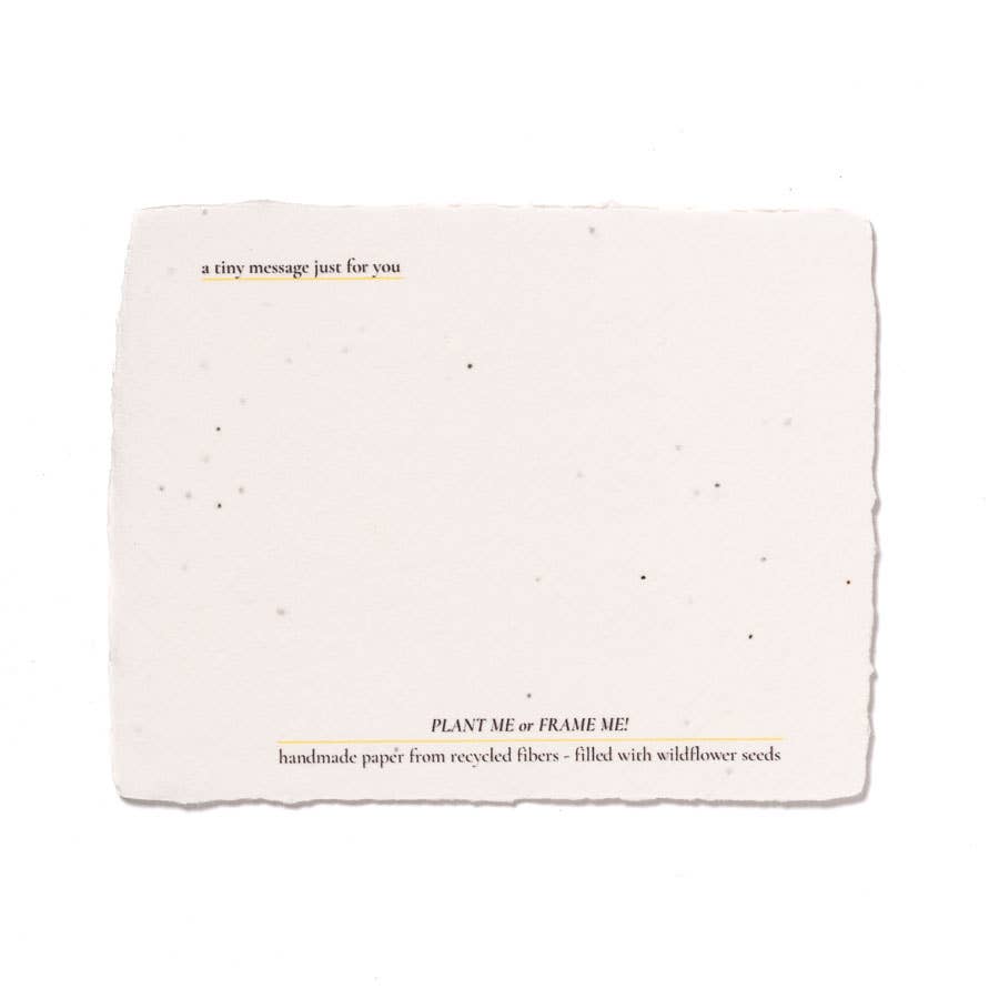 tiny poetry project - Wholesale Mother's Day Card - Mother's Day: Plantable Mother's Day Card1