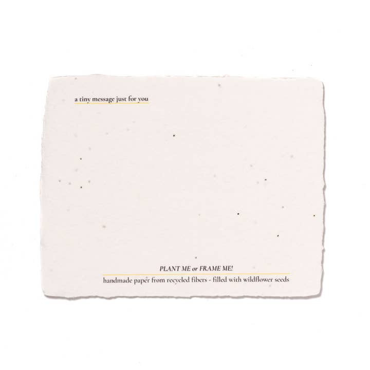 tiny poetry project - Wholesale Mother's Day Card - Mother's Day: Plantable Mother's Day Card1