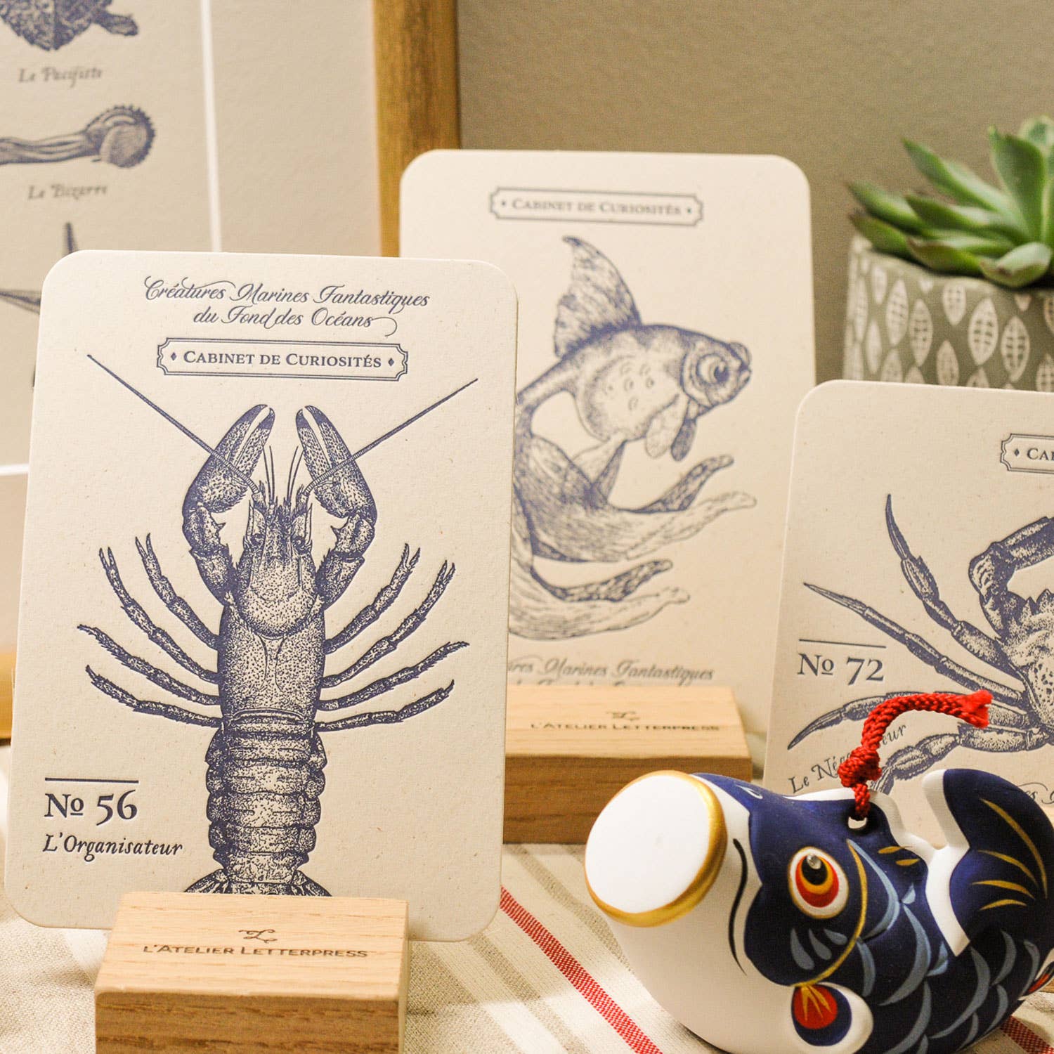 L'Atelier Letterpress - Wholesale Everyday Greeting Card - Letterpress Card Lobster2