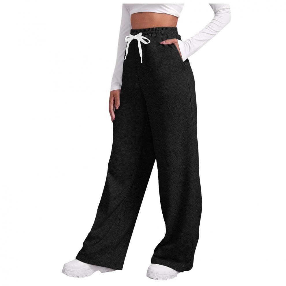 Lily Clothing - Wholesale Pants - Women's - Side pocket straight-leg thickened sweatpants13