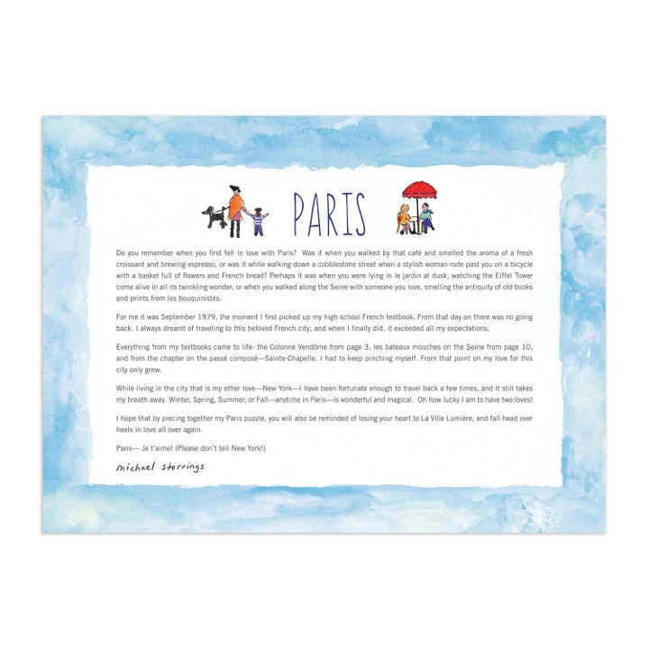 Chronicle Books - Wholesale Puzzle - Adult - Michael Storrings Paris 1000 Piece Puzzle2
