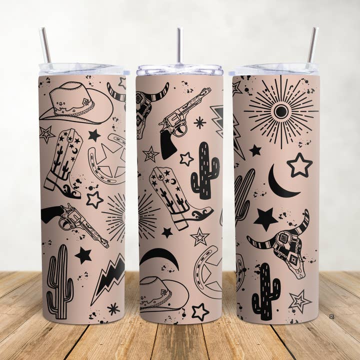 Western Tumbler for wholesale by K. I. Designs