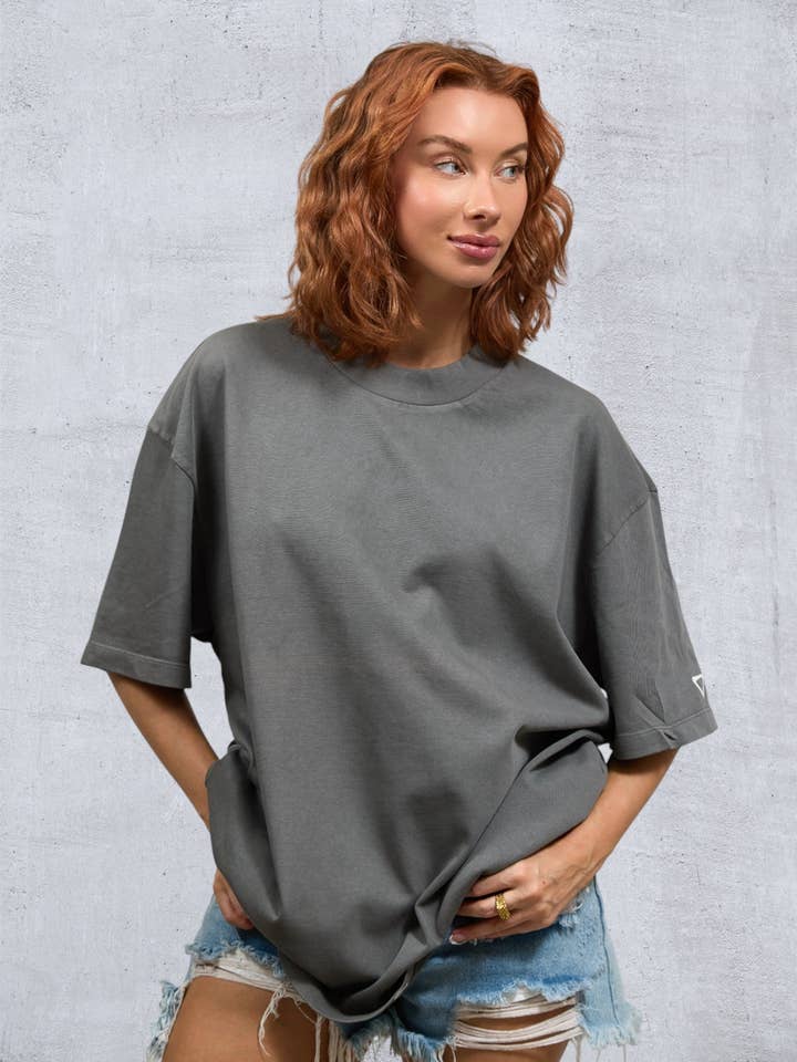 PLAIN Women oversized t-shirt for wholesale by Trio Urban