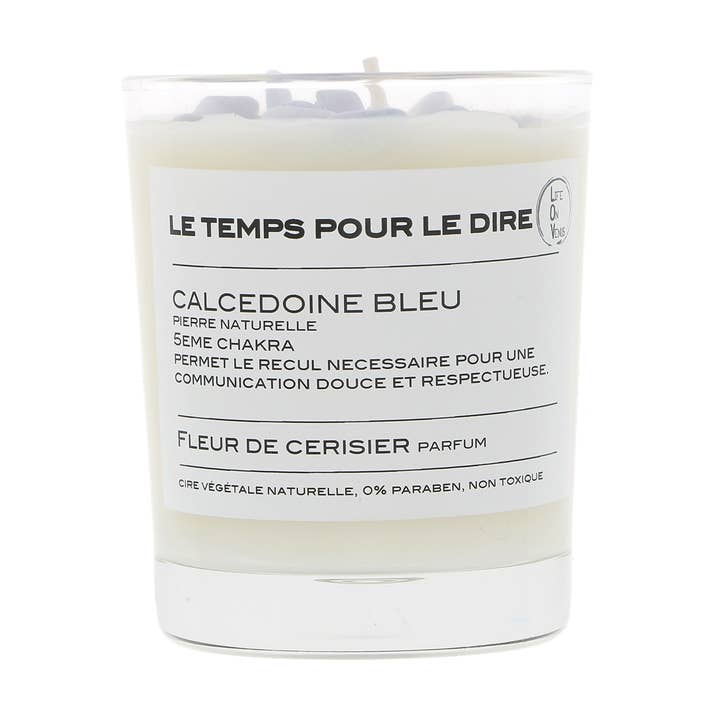 TIME TO SAY IT 130G doftljus — Blå Kalcedon för wholesale av life on venus
