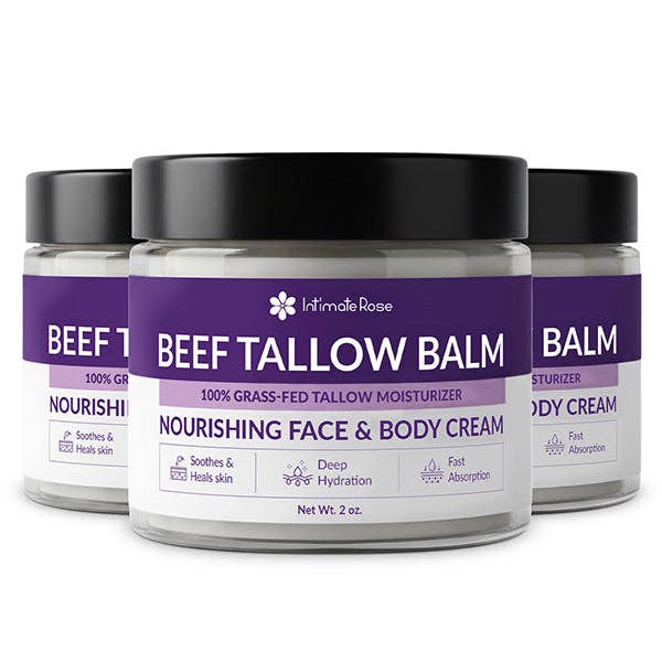 3 Pack - Beef Tallow Balm for wholesale by Intimate Rose