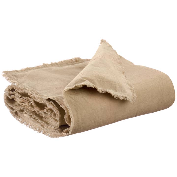 Maison Vivaraise & La Cerise sur le Gâteau - Wholesale Quilt - Uni Laly Pebble Quilt 85 X 200