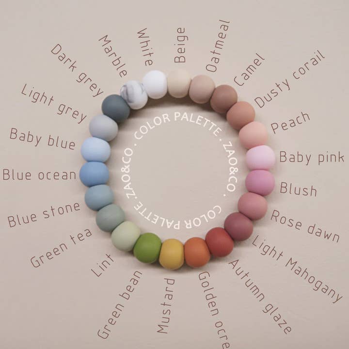 Zao & Co – wholesale Pacifier clip – Baby – "Paris" Dummy Clip/ pacifier clip