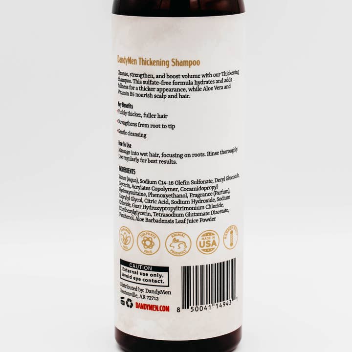 Dandymen Collection - Wholesale Hair Shampoo - Men's - Thickening Shampoo