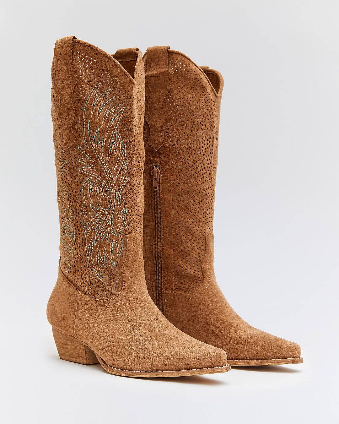 SWEET MAGIC SHOES & BAGS - Wholesale Cowboy Boots - Women's - COWBOY BOOT WITH SUEDE DETAILS1