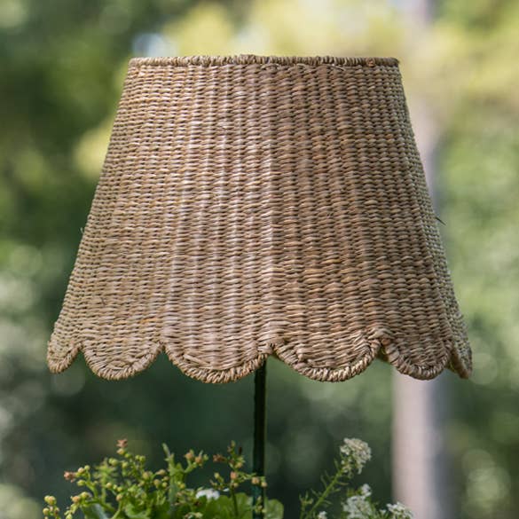 Seagrass Lampshade (Scalloped in Natural) for wholesale by Maison Maison Design