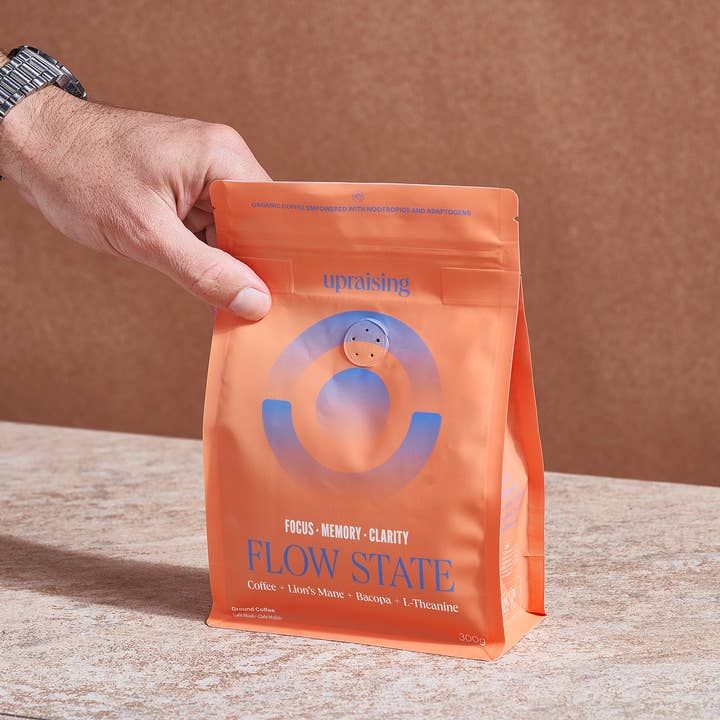Upraising - Wholesale Ground Coffee - Flow State ground coffee with Lion's Mane mushroom
